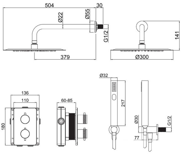 душевая система ALLEN BRAU PRIORITY